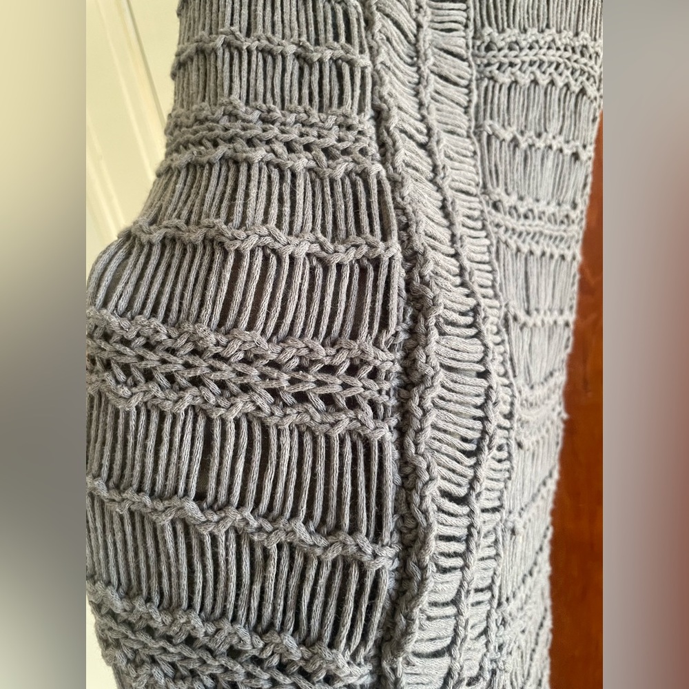 90s dark green knit midi tank dress - Picture 3 of 5